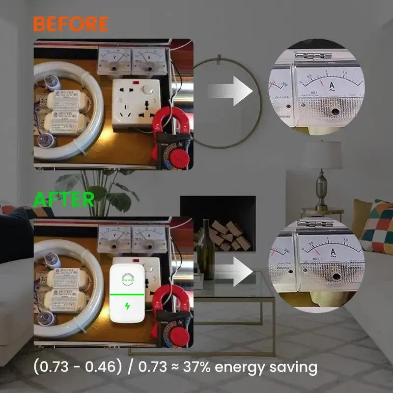 ⚡Intelligent energy-saving device - reduces energy costs - stabilizes voltage🔥