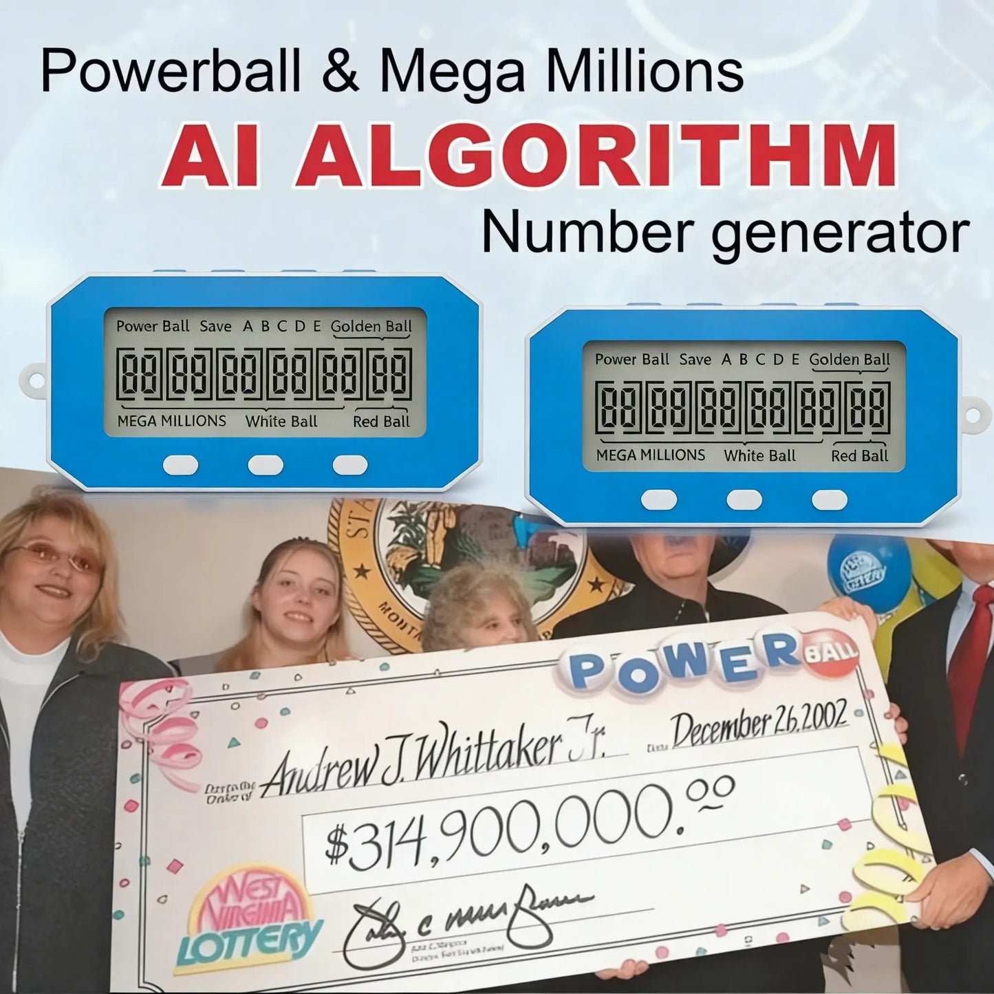 🔥Last Day: 49% OFF✨AI lottery number selection machine