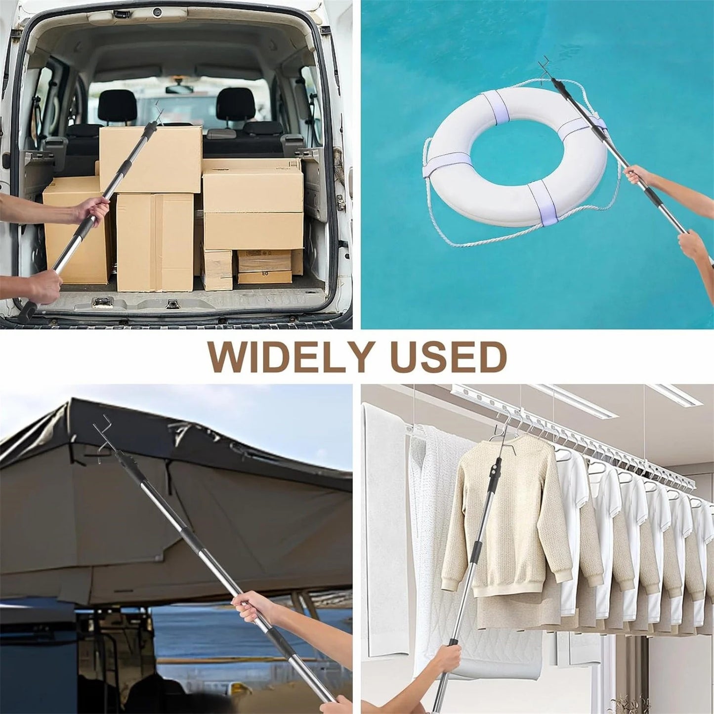 ⏰Last Day Promotion 49% 🔥Magnetically Mounted 5' Telescoping Truck Bed Cargo Retrieval Hook