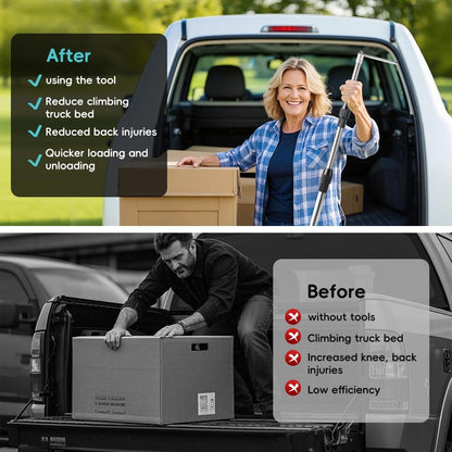 ⏰Last Day Promotion 49% 🔥Magnetically Mounted 5' Telescoping Truck Bed Cargo Retrieval Hook