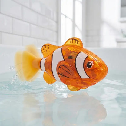 🔥🐠Fully automatic electronic pet fish - activated by sensing, emitting LED light while swimming - water interactive robotic fish toy✨