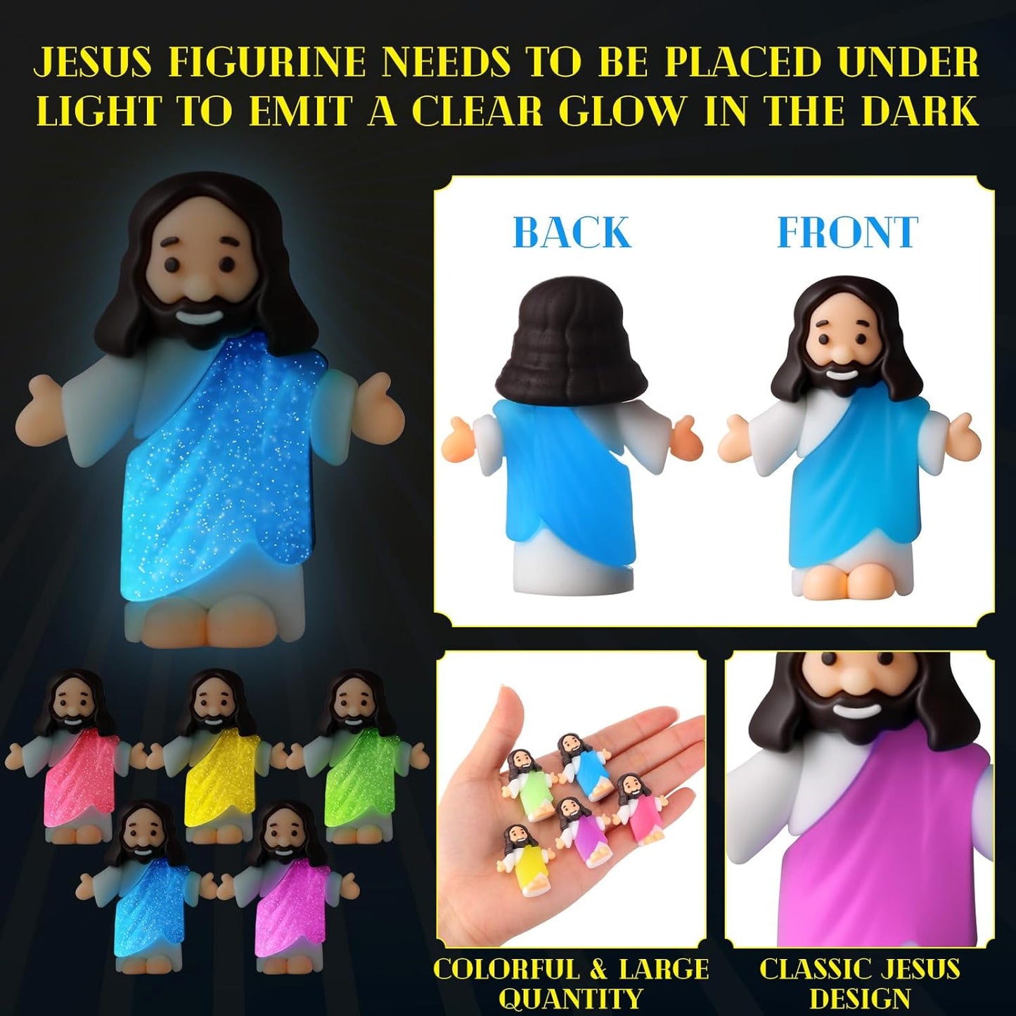 ⏰Last Day Promotion 49% 🔥50 sets of mini Jesus glowing figurines