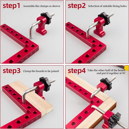 ⏰Last Day Promotion 49% 🔥 90 Degree Positioning Squares Right Angle Clamps（3 Pack)