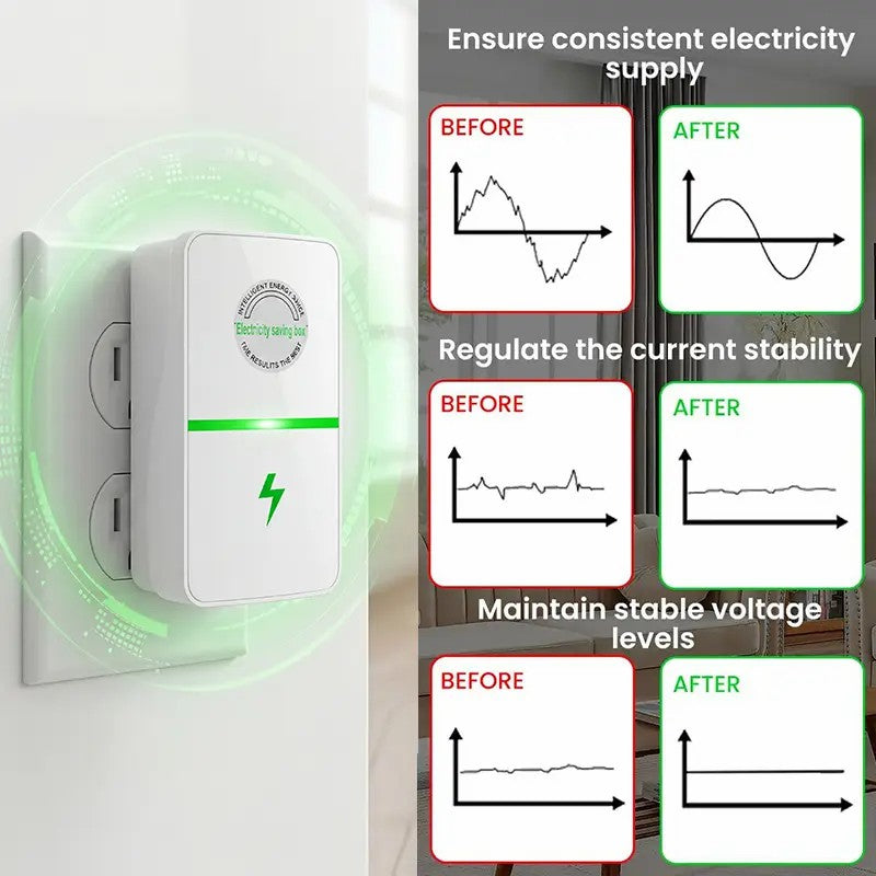 ⚡Intelligent energy-saving device - reduces energy costs - stabilizes voltage🔥