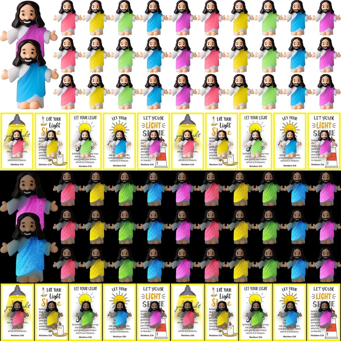 ⏰Last Day Promotion 49% 🔥50 sets of mini Jesus glowing figurines